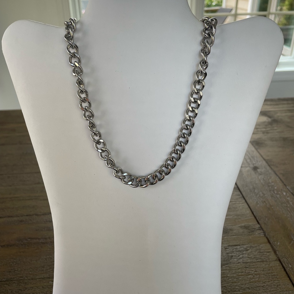 Silver Chain Link Necklace